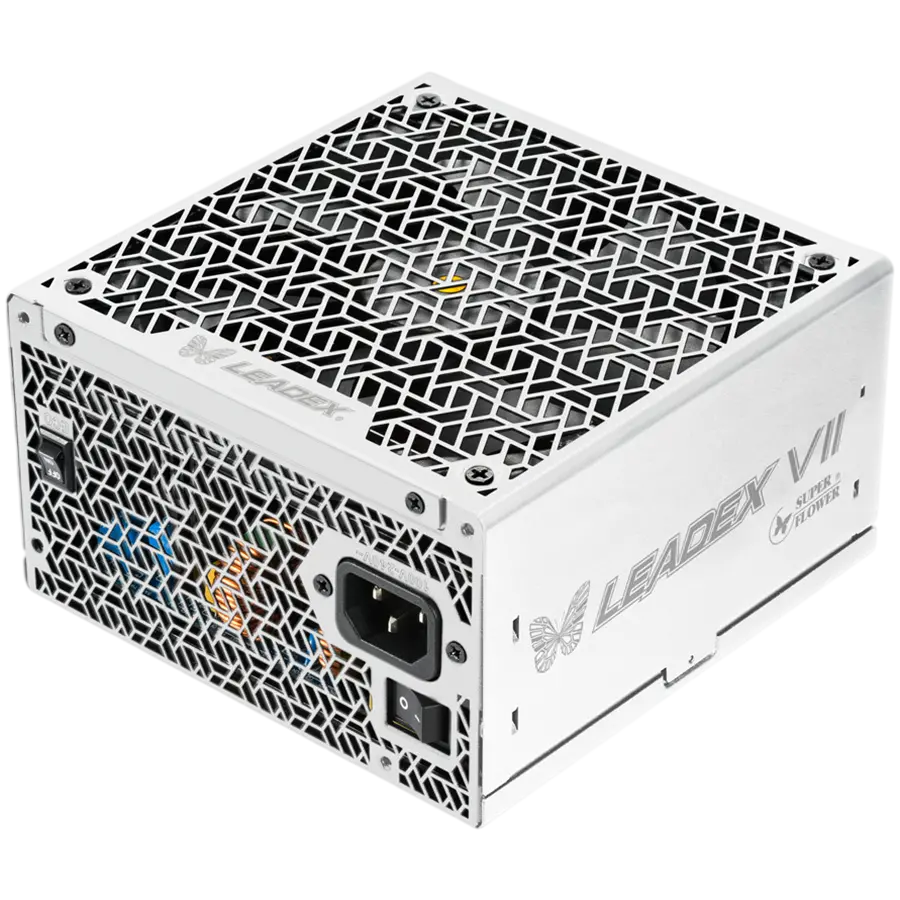 Super Flower Leadex VII XG 850W ATX 3.1, 80 Plus Gold, Fully Modular, Flat White Cables, 140mm Fan, 150mmx150mmx86mm, White, 10 Year Warranty - image 1