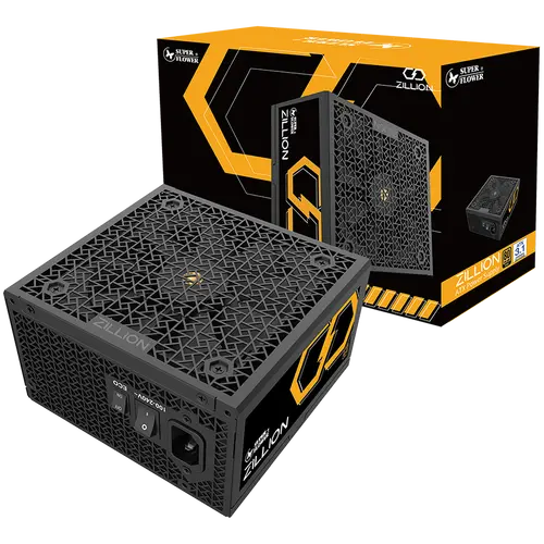 Super Flower Zillion FG Gold 1250W ATX 3.1, 80 Plus Gold, Fully Modular, Flat Black Cables, 120mm Fan, 140mmx150mmx86mm, 5 Year Warranty