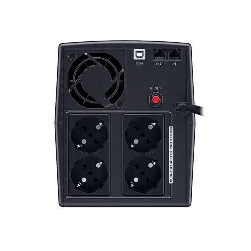 Енергоспестяващ UPS с AVR, 1500VA/900W, 4x Schuko, Runtime at 90W ( min ):60, Surge and Spike protection;GreenPower UPS; UT1500EG - image 2