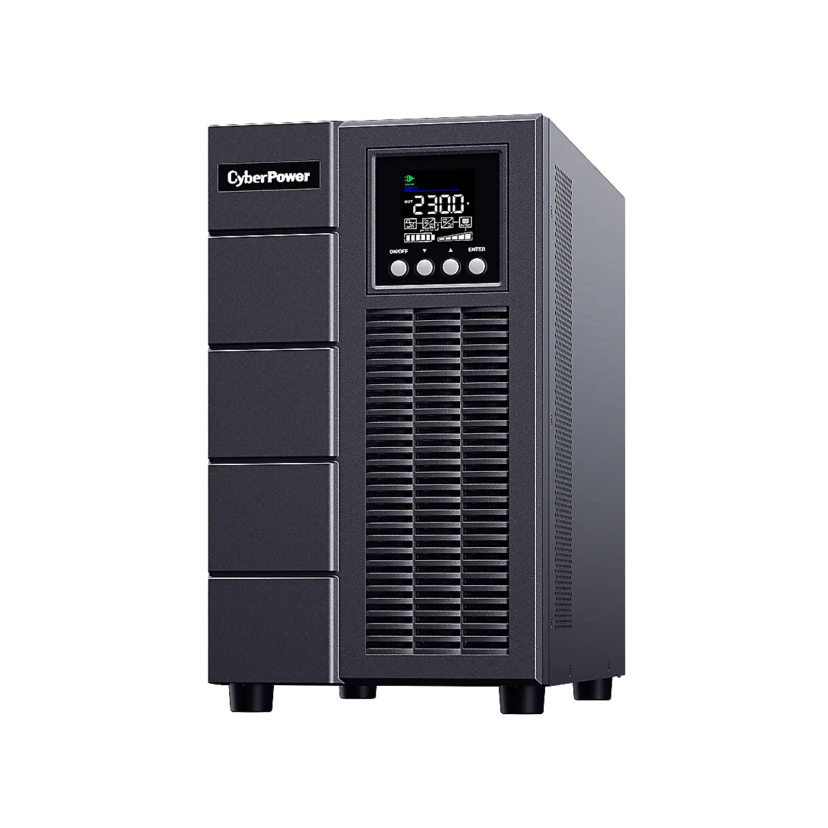 Online tower UPS 3000VA/2700W, синусоидален изход, енергоспестяващ, 2х C13/4x Schuko, Output 200~240V Programmable; OLS3000EA-DE