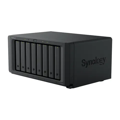 Server NAS Synology cu 18 bay-uri pentru întreprinderi mici și mijlocii (8 bay-uri în configurația de bază, extensibil până la 18 cu 2x DX517) - 1