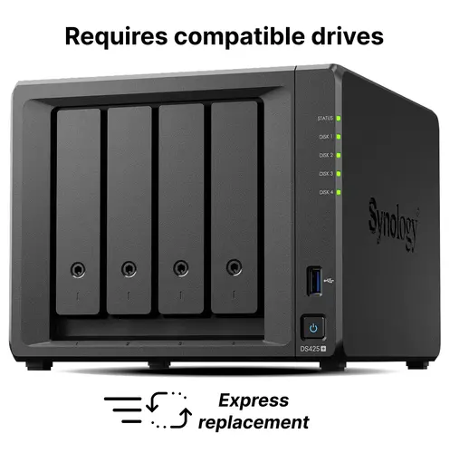 NAS server Synology 4 θέσεων για μικρές και μεσαίες επιχειρήσεις DS425+ - 1