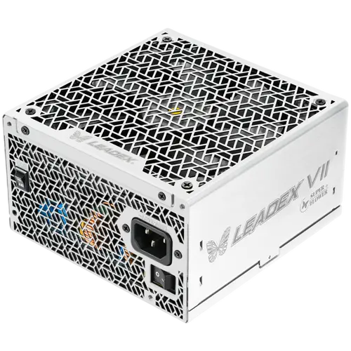 Super Flower Leadex VII Platinum PRO 1000W ATX 3.1, 80 Plus Platinum, Fully Modular, Flat White Cables, 140mm Fan, 150mmx150mmx86mm, White, 10 Year Warranty - image 1