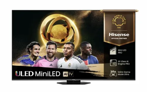 Телевизор, Hisense 55" U8Q, 4K Ultra HD 3840x2160, Mini Led Pro, FALD, Quantum Dot, 165Hz, IPS, HDR 10+, HLG, Dolby Vision IQ, Dolby Atmos, Smart TV,Light Sensor,WiFi 5GHz, WiFi Direct, BT, Anyview Cast, 3xHDMI, 2xUSB,1x USB (3.0) , LAN, CI+, DVB-T2/C/S2, Black