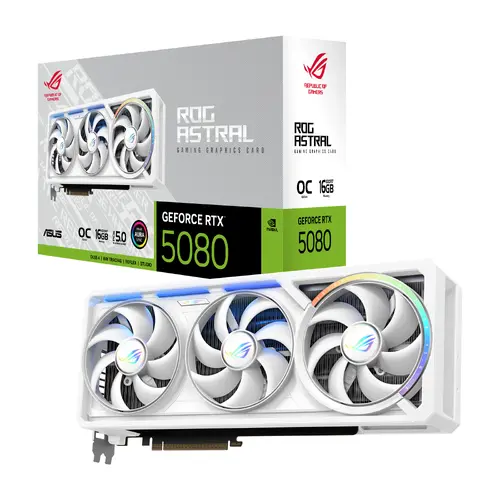 Видео карта ASUS ROG ASTRAL GeForce RTX 5080 White Edition OC 16GB GDDR7 - image 10
