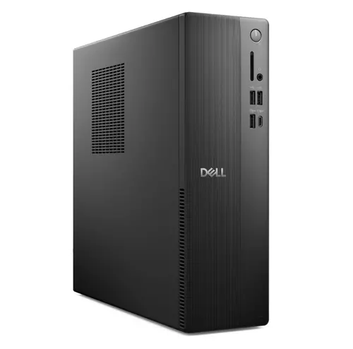 Настолен компютър, Dell Slim ECS1250, Intel Core i3 14100 (12 MB cache, 4 Cores, up to 4.7GHz), 8GB, 8GBx1, DDR5, 4800MT/s, 512GB M.2 PCIe NVMe SSD, Intel UHD Graphics 730, Wi-Fi 6, Bulgarian Keyboard&Mouse, 180W, Win 11Pro, 3Y PS