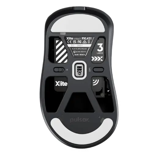 Pulsar професионална геймърска мишка Wireless Gaming Mouse Xlite v4 Size1 Black - 1K (8K compatible) - image 3