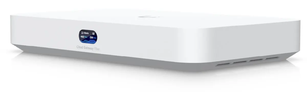 Защитна стена Ubiquiti UCG-Fiber, UnFi, 2x10G SFP+, 4x2.5GbE, 1x10G RJ45 Wan