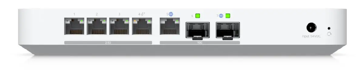 Защитна стена Ubiquiti UCG-Fiber, UnFi, 2x10G SFP+, 4x2.5GbE, 1x10G RJ45 Wan - image 2