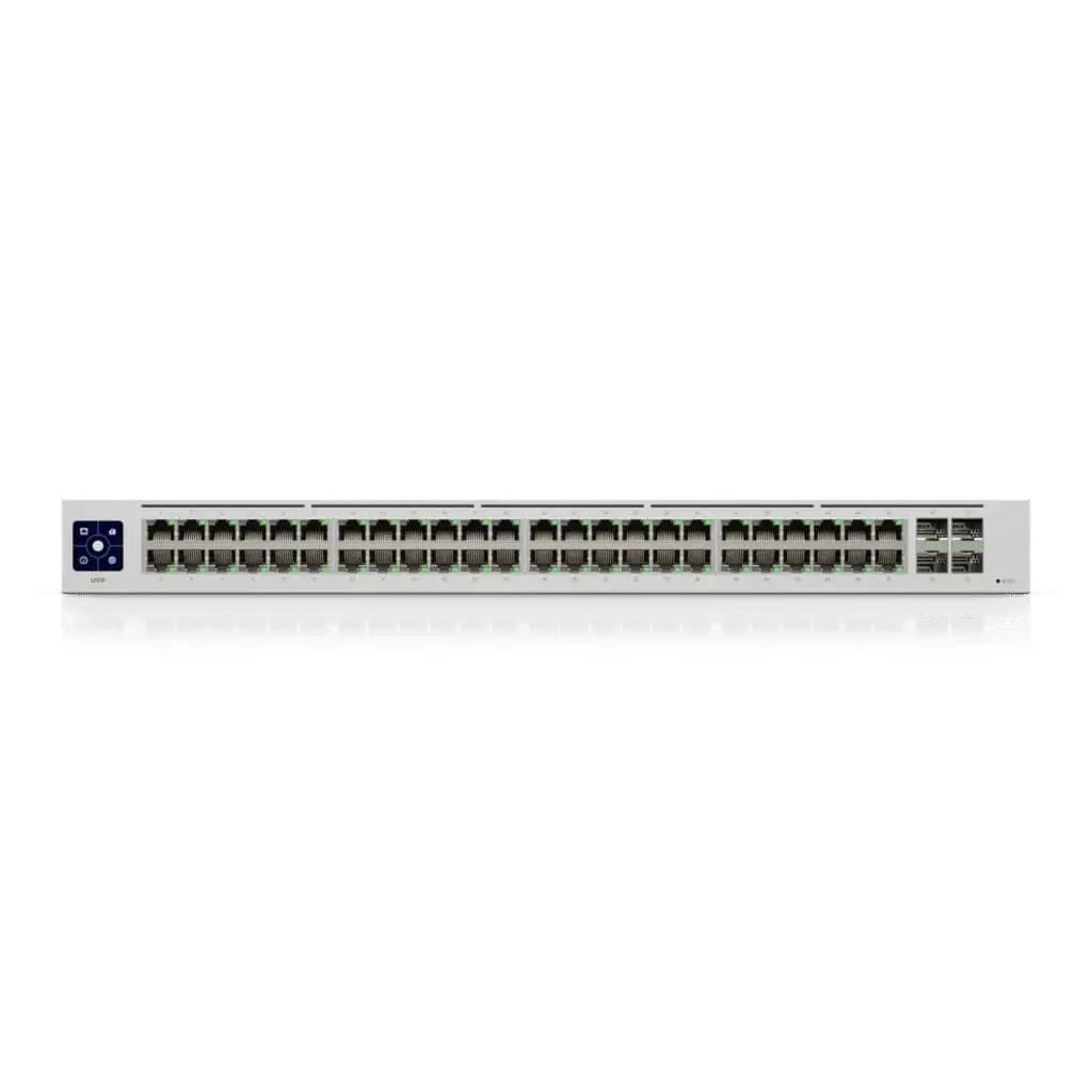 Switch Ubiquiti USW-48, 48x Gbit, 4x SFP θύρες, L2 διαχειριζόμενο, 1.3" έγχρωμη οθόνη