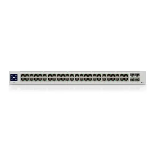 Комутатор Ubiquiti USW-48, 48x Gbit, 4xSFP слота, L2 управляем, 1.3" цветен дисп