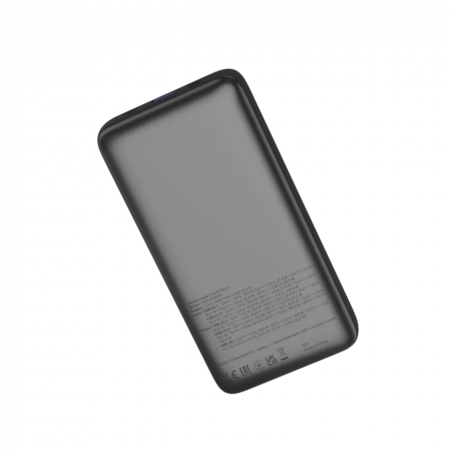 CANYON Power Bank PB-240, 25000mAh PD140W display power bank,Size160.0x82x27 mm Weight 508+-10g, Dark Grey - image 11