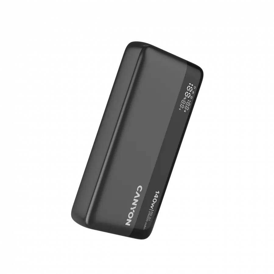 CANYON Power Bank PB-240, 25000mAh PD140W display power bank,Size160.0x82x27 mm Weight 508+-10g, Dark Grey - image 14