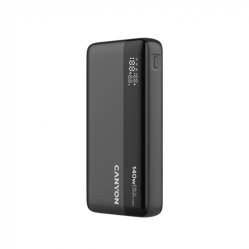 CANYON Power Bank PB-240, 25000mAh PD140W display power bank,Size160.0x82x27 mm Weight 508+-10g, Dark Grey - image 16