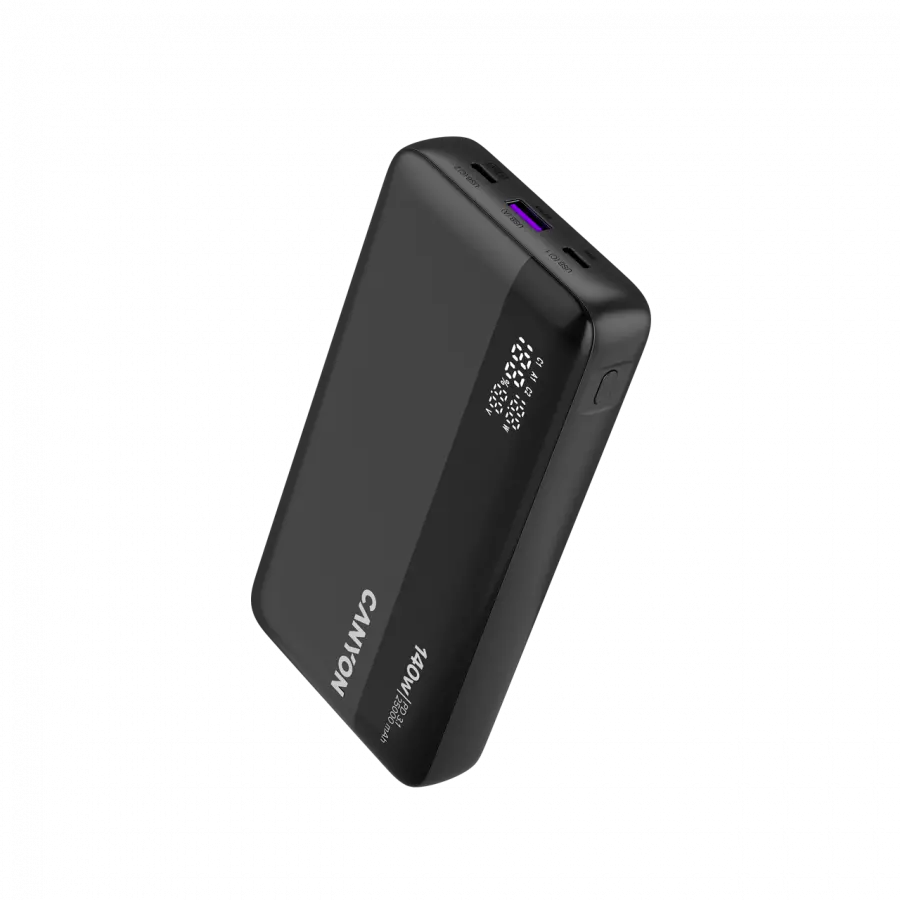 CANYON Power Bank PB-240, 25000mAh PD140W display power bank,Size160.0x82x27 mm Weight 508+-10g, Dark Grey - image 8