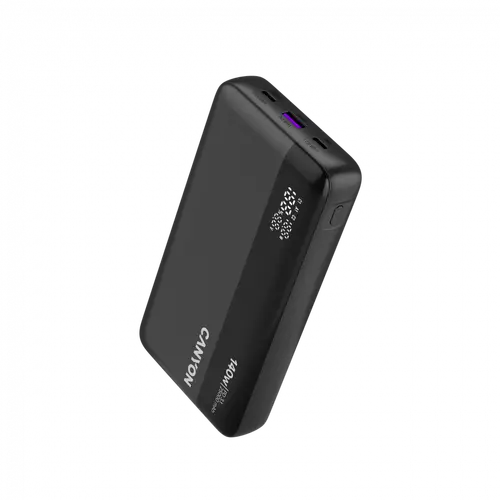 CANYON Power Bank PB-240, 25000mAh PD140W display power bank,Size160.0x82x27 mm Weight 508+-10g, Dark Grey - image 8