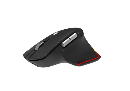 Мишка, Acer Easy Fit Wireless Mouse,RF 2.4 GHz dongle, Bluetooth 5.0, Wired, 6 buttons, DPI 4000, 122 g, Black with RGB strip - image 4