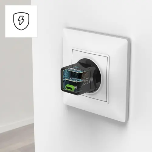 HAMA Бързо мини зарядно 220V, USB-C, PD/Qualcomm, 25 W, черен - image 15