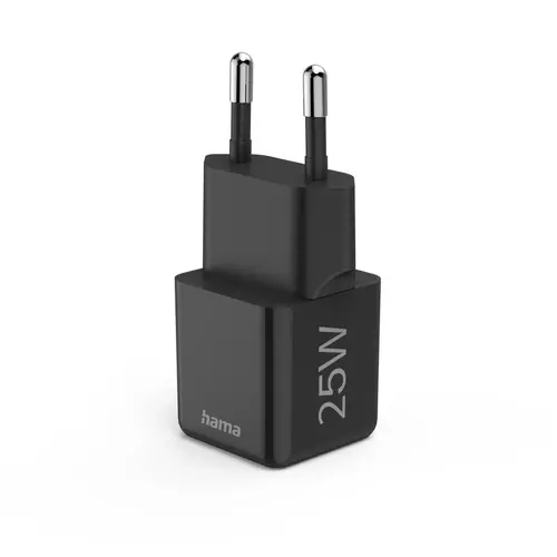 HAMA Бързо мини зарядно 220V, USB-C, PD/Qualcomm, 25 W, черен - image 4