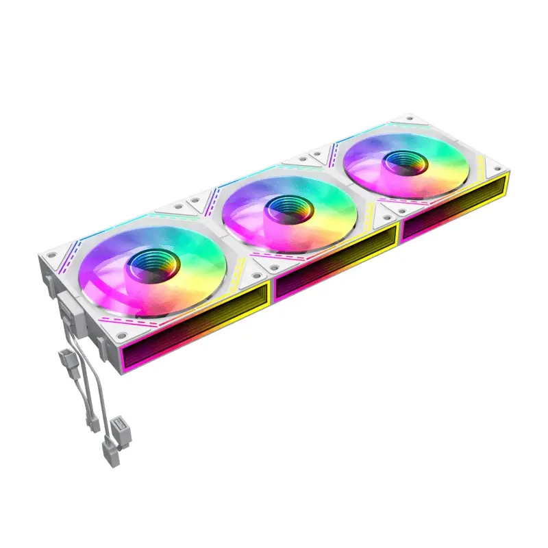 Gamemax Комплект вентилатори Fan Pack 3-in-1 3x120mm - FN12A-S3I White, Daisy-Chain, Addressable RGB