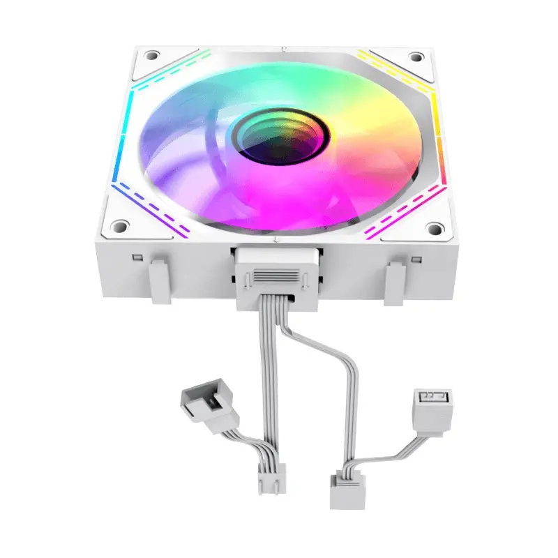 Gamemax Комплект вентилатори Fan Pack 3-in-1 3x120mm - FN12A-S3I White, Daisy-Chain, Addressable RGB - image 3
