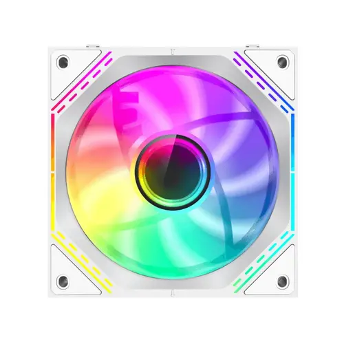 Gamemax Σετ ανεμιστήρων Fan Pack 3-in-1 3x120mm - FN12A-S3I White, Daisy-Chain, Addressable RGB - 8