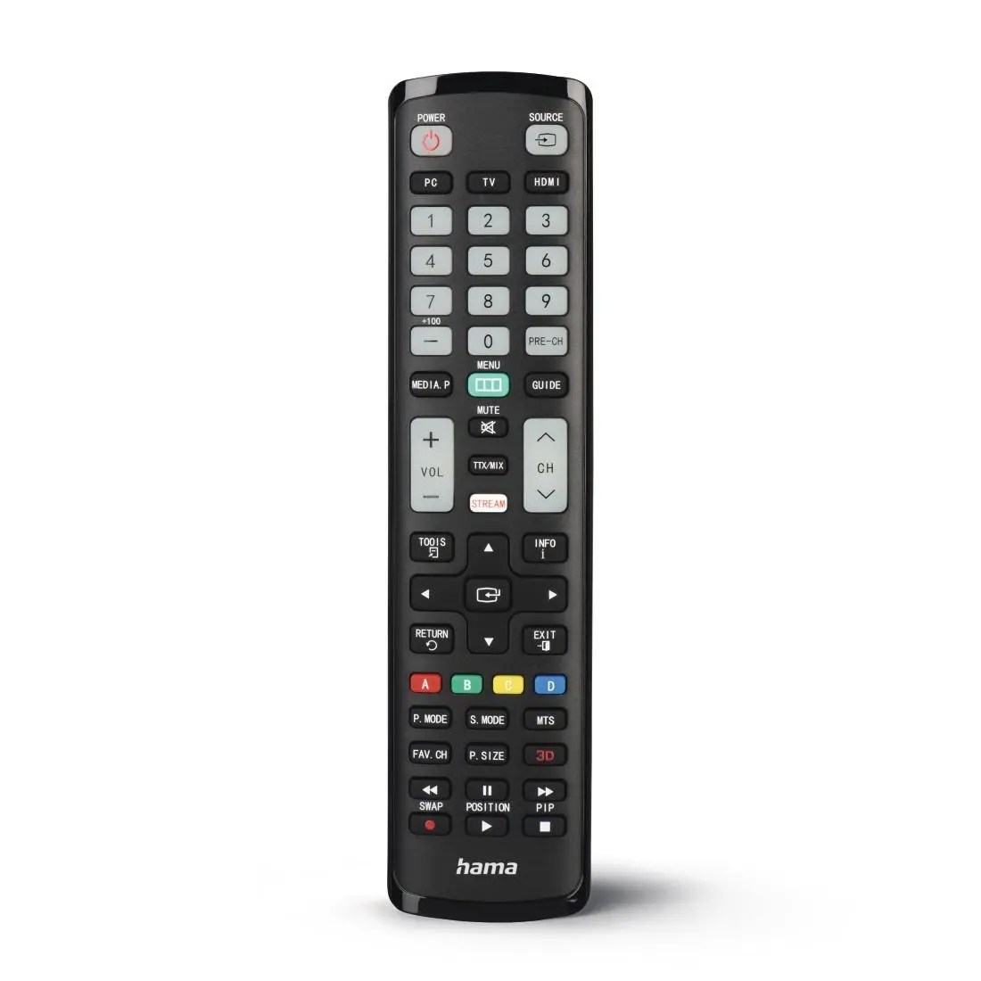 HAMA Telecomandă universală pentru TV Samsung, IR, programabilă, butoane luminoase - image 1