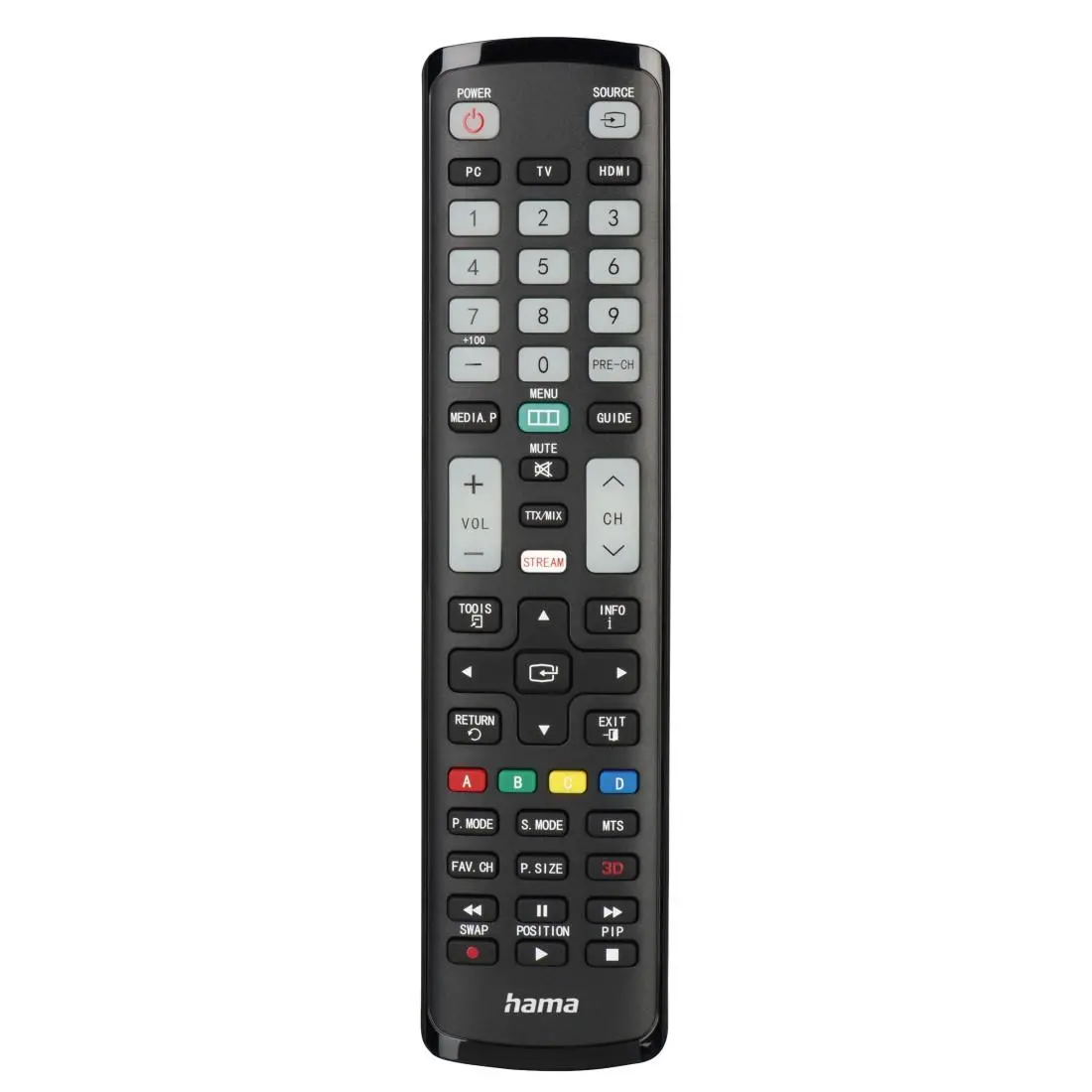 HAMA Telecomandă universală pentru TV Samsung, IR, programabilă, butoane luminoase - image 4