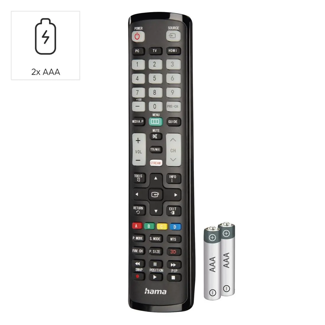 HAMA Универсално дистанционно за Samsung TV, IR, обучаемо, светещи бутони - image 5