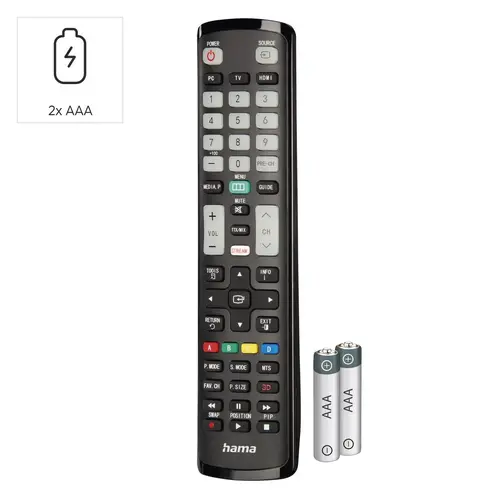 HAMA Telecomandă universală pentru TV Samsung, IR, programabilă, butoane luminoase - 6