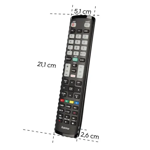 HAMA Универсално дистанционно за Samsung TV, IR, обучаемо, светещи бутони - image 9