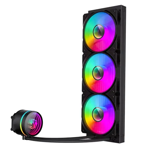 Gamemax водно охлаждане Water Cooling IceBurg 360 Infinity Black - Infinity Mirror, Addressable RGB - 3
