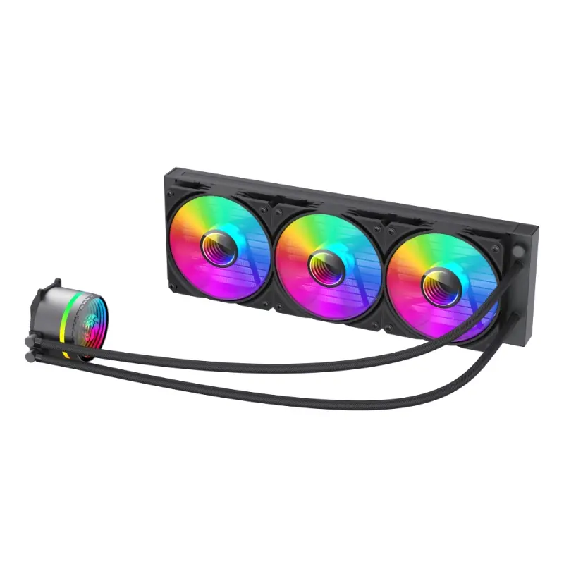 Gamemax водно охлаждане Water Cooling IceBurg 360 Infinity Black - Infinity Mirror, Addressable RGB - image 3
