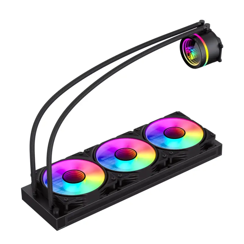 Gamemax водно охлаждане Water Cooling IceBurg 360 Infinity Black - Infinity Mirror, Addressable RGB - image 5