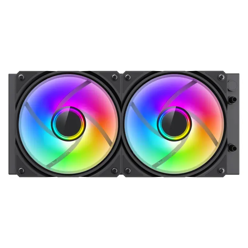 Gamemax водно охлаждане Water Cooling IceBurg 240 Infinity Black - Infinity Mirror, Addressable RGB - image 3