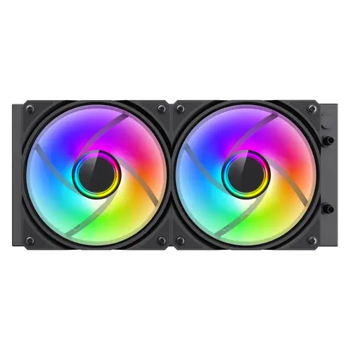 Gamemax водно охлаждане Water Cooling IceBurg 240 Infinity Black - Infinity Mirror, Addressable RGB - image 3