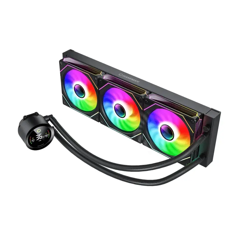 Gamemax водно охлаждане Water Cooling IceBurg 360 Digital Black - Addressable RGB - image 2