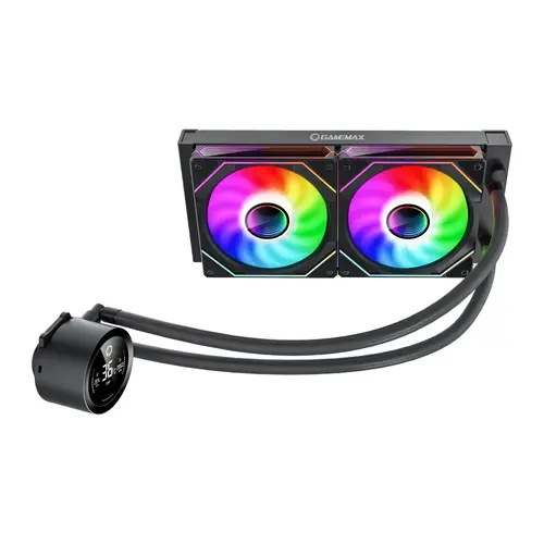 Gamemax водно охлаждане Water Cooling IceBurg 240 Digital Black - Addressable RGB - image 1