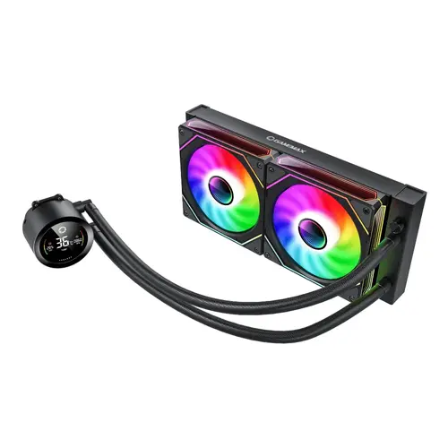 Gamemax водно охлаждане Water Cooling IceBurg 240 Digital Black - Addressable RGB - image 2