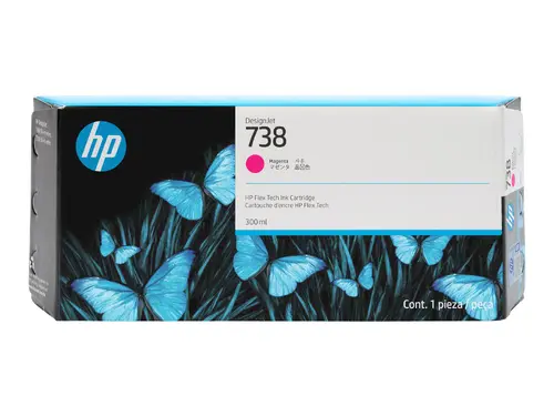 Консуматив, HP 738 300-ml Magenta DesignJet Ink Cartridge Консуматив, HP 738 300-ml Magenta DesignJet Ink Cartridge