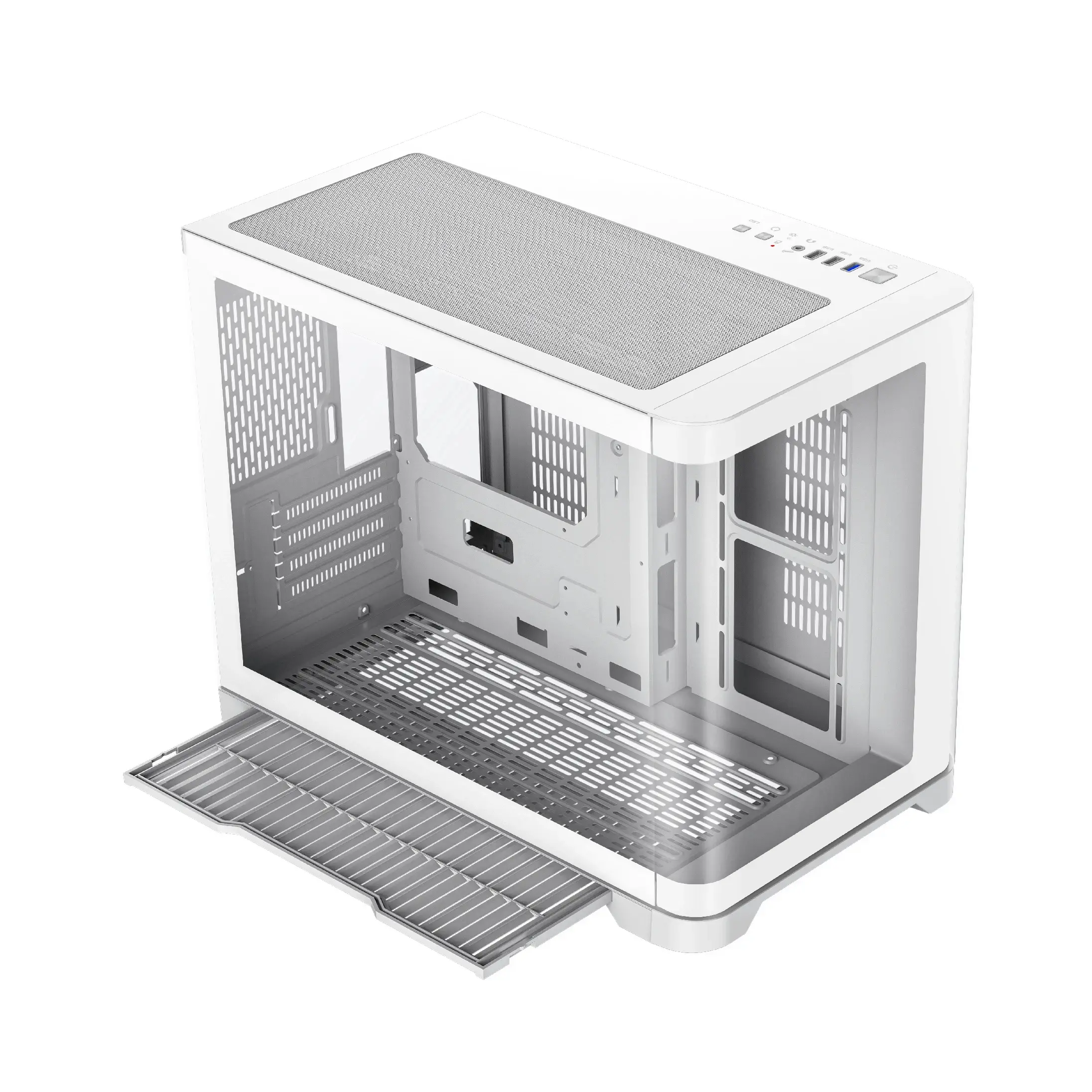 Gamemax кутия Case mATX - HYPE-M White - 3 x 120 mm Addressable RGB fans - image 11