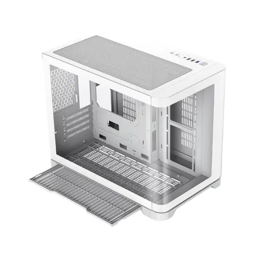 Gamemax carcasă Case mATX - HYPE-M Alb - 3 x 120 mm Addressable RGB ventilatoare - 12