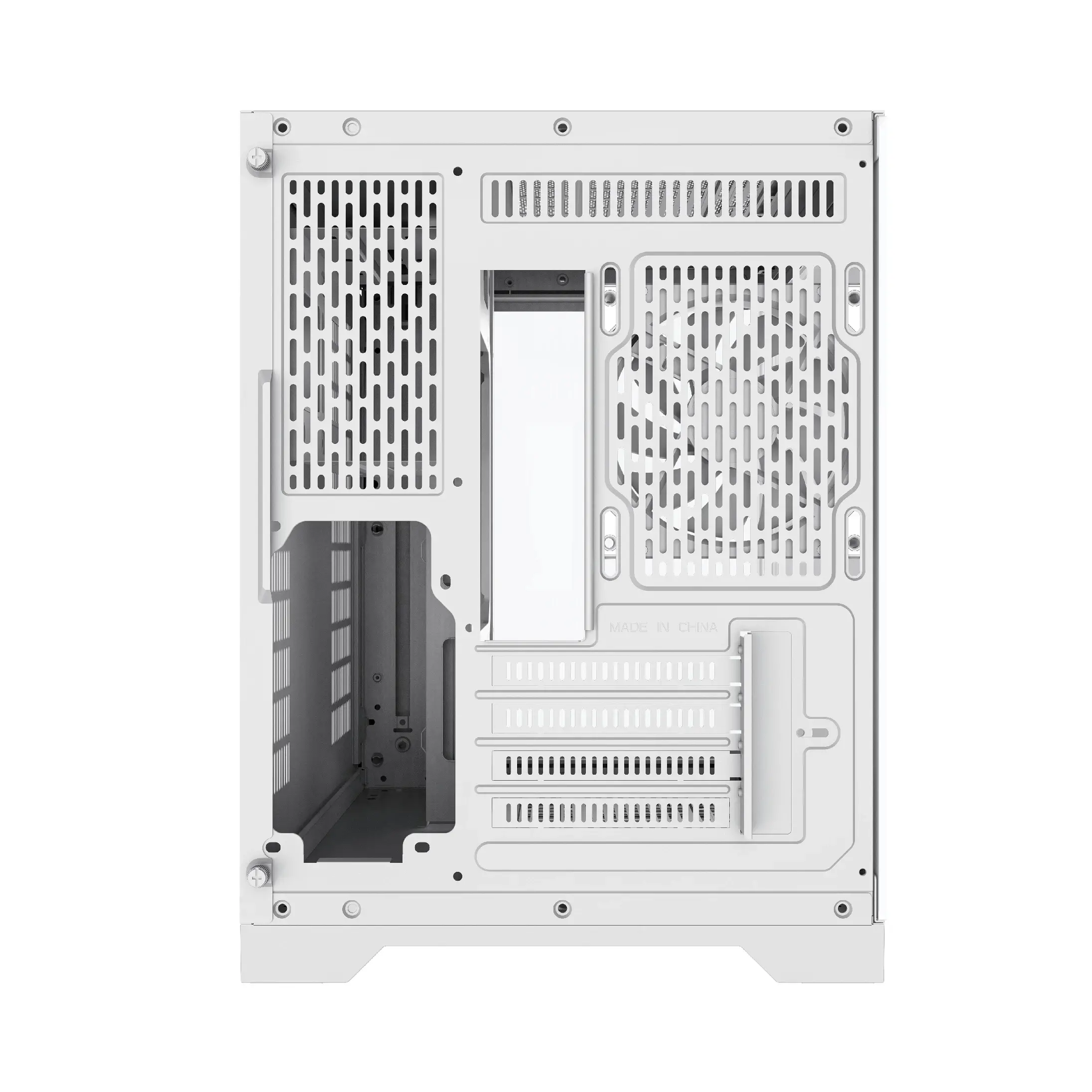 Gamemax carcasă Case mATX - HYPE-M Alb - 3 x 120 mm Addressable RGB ventilatoare - image 7