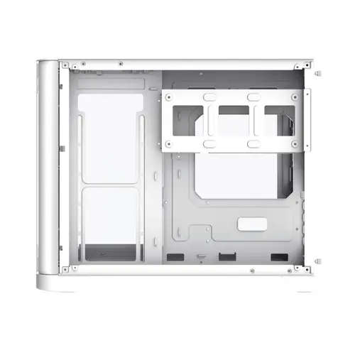 Gamemax carcasă Case mATX - HYPE-M Alb - 3 x 120 mm Addressable RGB ventilatoare - 9