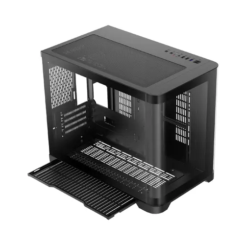 Gamemax кутия Case mATX - HYPE-M Black - 3 x 120 mm Addressable RGB fans - image 11