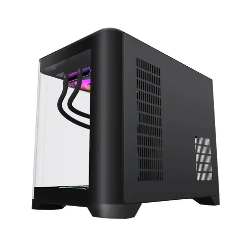 Gamemax кутия Case mATX - HYPE-M Black - 3 x 120 mm Addressable RGB fans - image 5