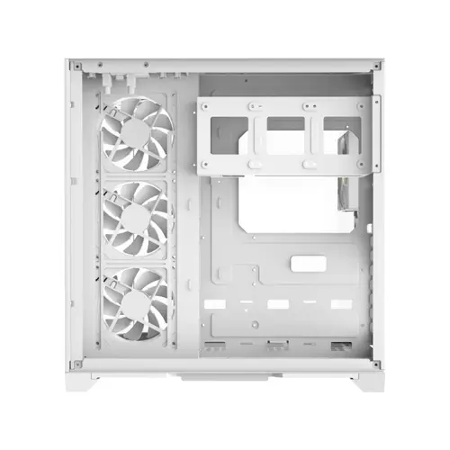 Gamemax carcasă Case ATX - HYPE-A Alb - 4 x 120 mm Addressable RGB ventilatoare - 9