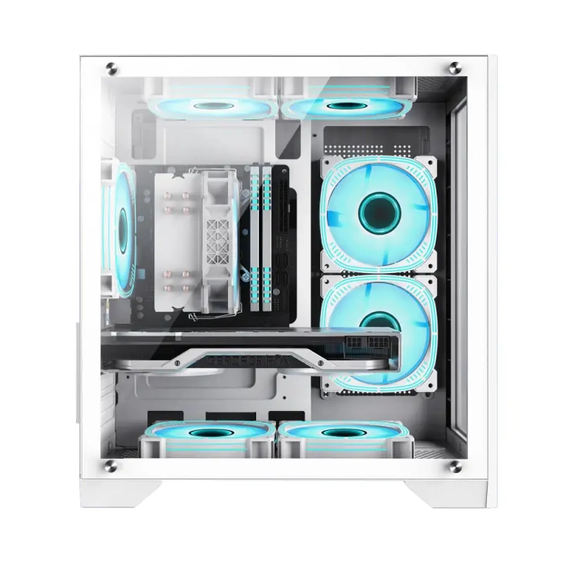Gamemax carcasă Case mATX - Infinity Mini Alb - image 4