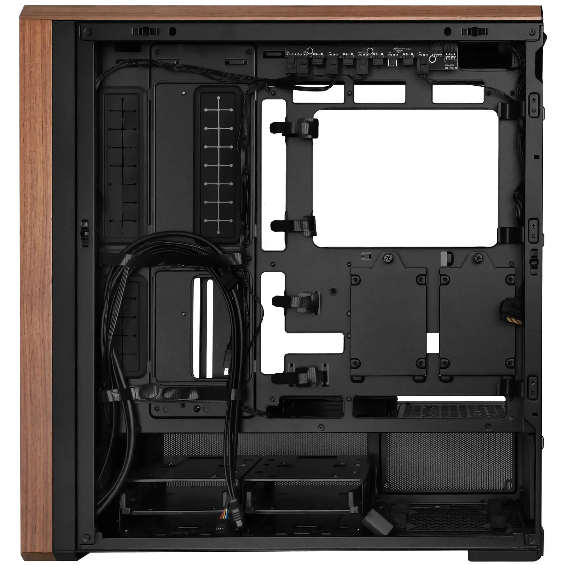 Кутия Lian-Li LANCOOL 217 Mid-Tower, Tempered Glass, Wood-Black - image 3