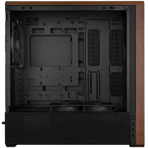 Кутия Lian-Li LANCOOL 217 Mid-Tower, Tempered Glass, Wood-Black - image 4